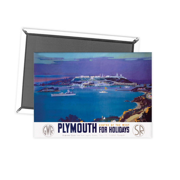 Plymouth for holidays Fridge Magnet