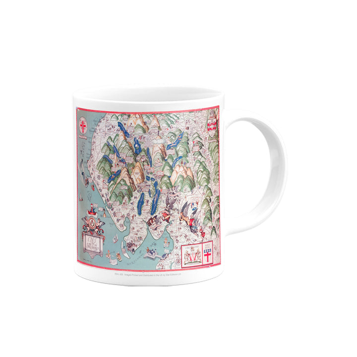 Pictorial Map of Lancashire Mug