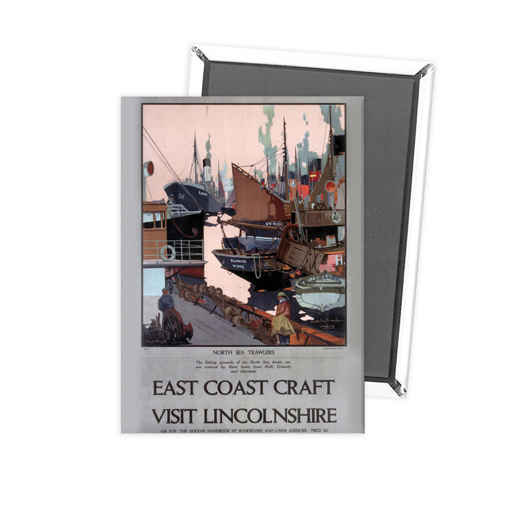 East coast craft, Lincolnshire Fridge Magnet