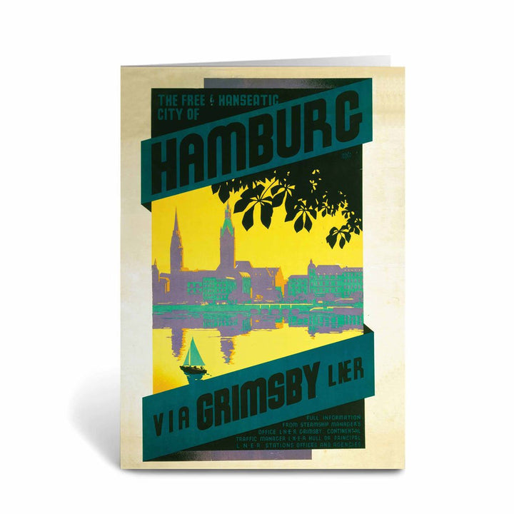 Hamburg via Grimsby Greeting Card