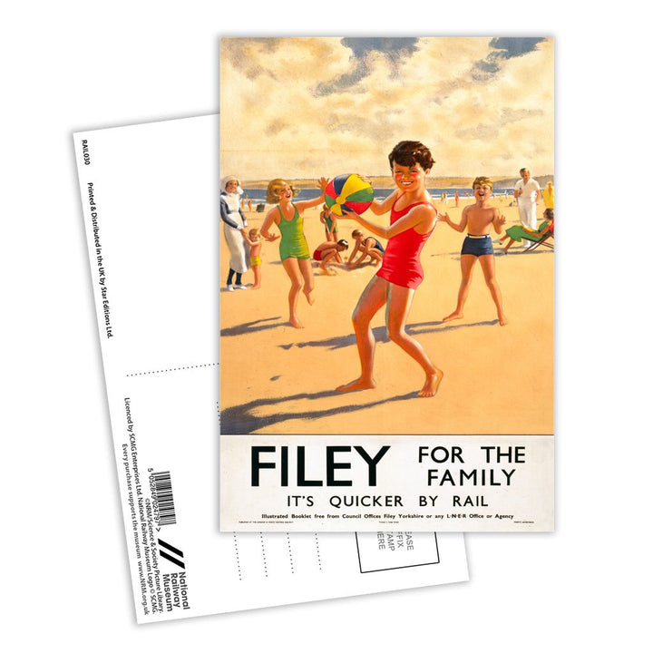 Filey for the Family Postcard Pack of 8