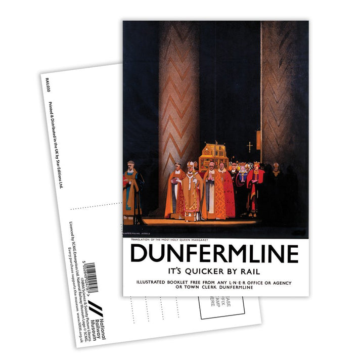 Dunfermline - Translation of the Holy Queen Margaret Postcard Pack of 8