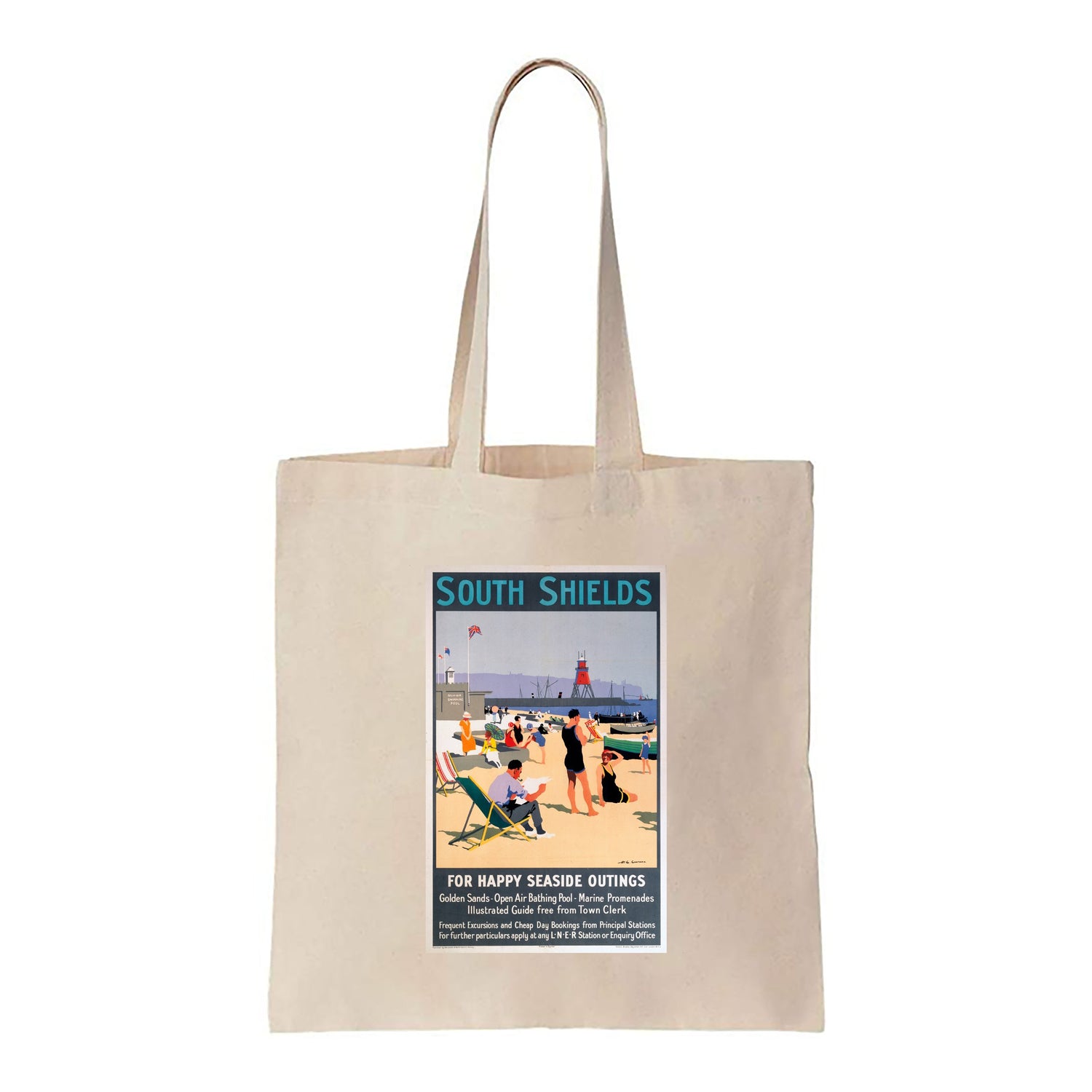 South Shields for Happy Seaside Outings - Canvas Tote Bag