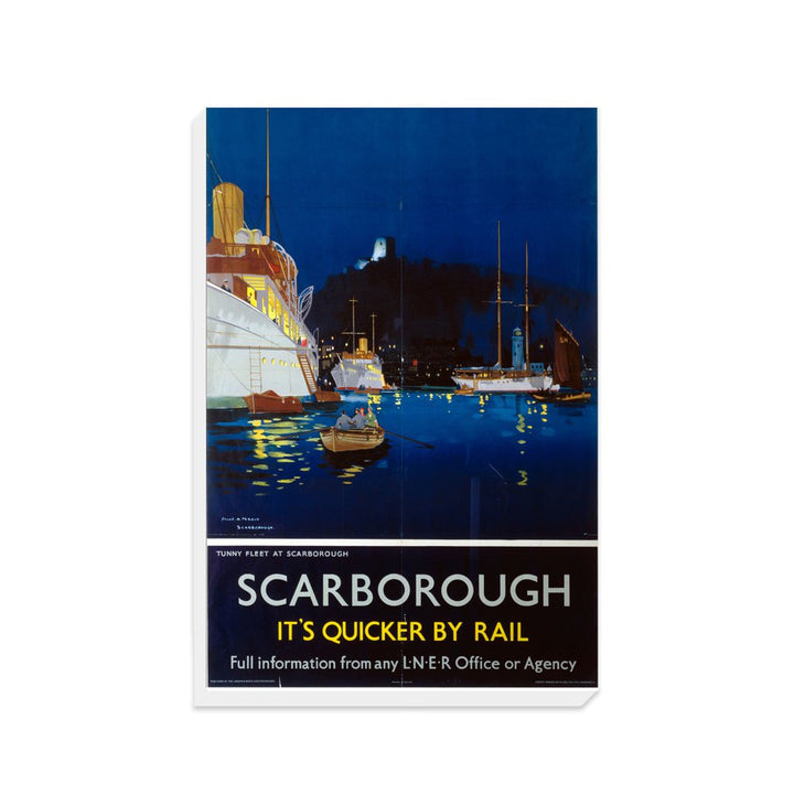 Tunny Fleet at Scarborough - Canvas