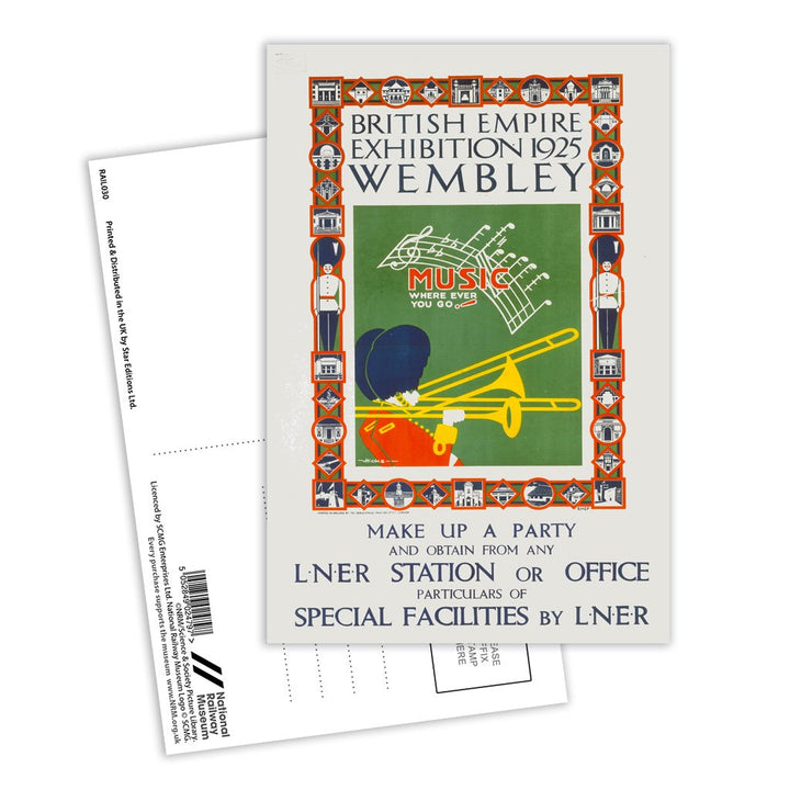 British Empire Exhibition, 1925 Wembley Postcard Pack of 8
