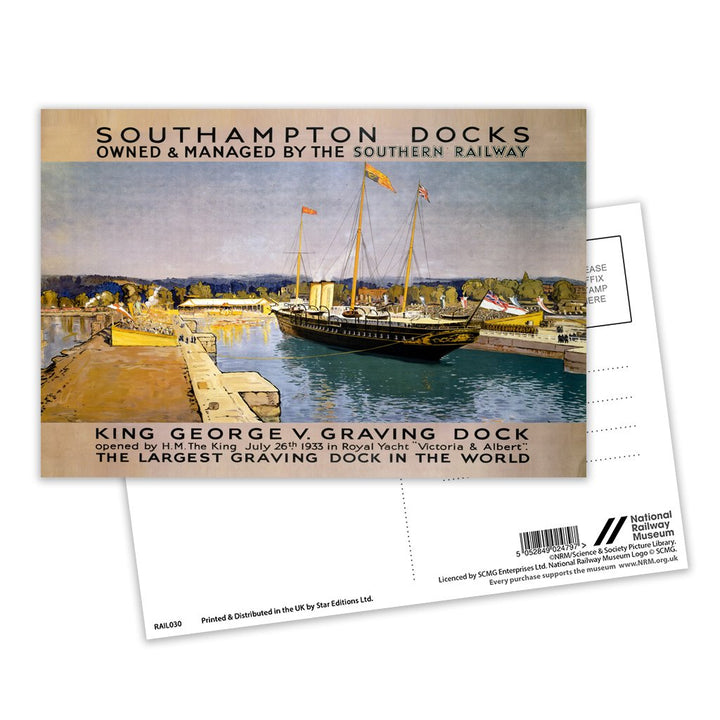 Southampton Docks Postcard Pack of 8