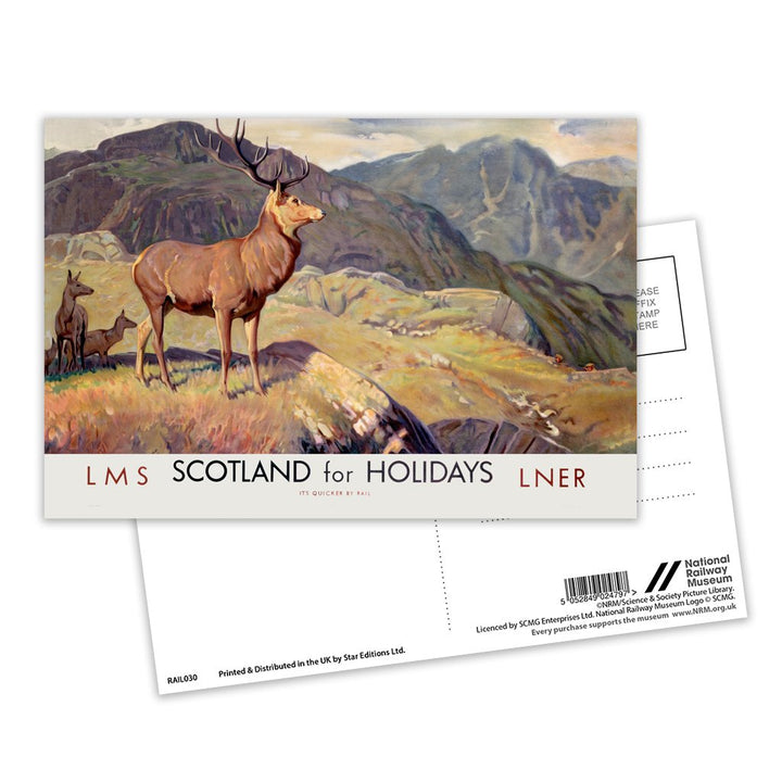 Scotland for Holidays Postcard Pack of 8