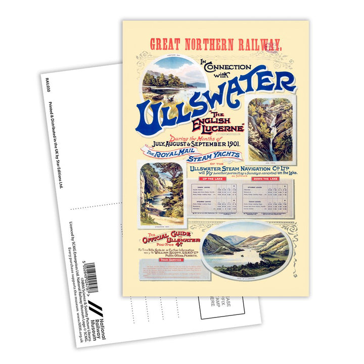 Ullswater, The English Lucerne Postcard Pack of 8