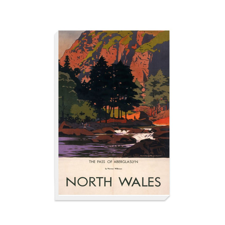 North Wales, the Pass of Aberglaslyn - Canvas