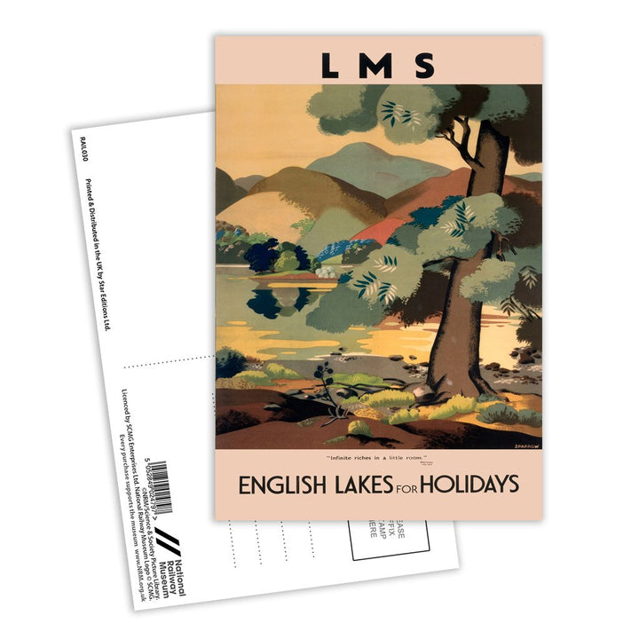 English Lakes for Holidays Postcard Pack of 8