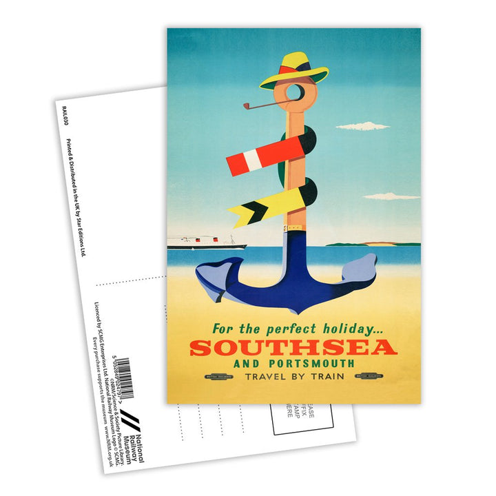 Southsea and Portsmouth, for the Perfect Holiday Postcard Pack of 8