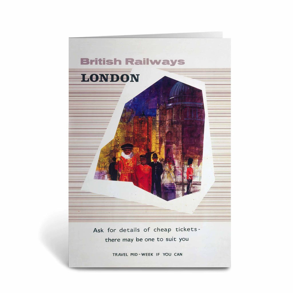 British railway London Greeting Card