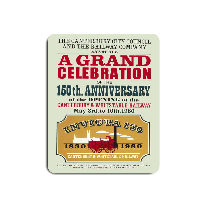 The 150th Anniversary of the Canterbury Railway - Mouse Mat