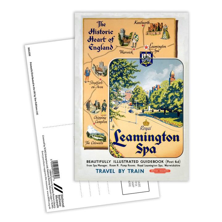 Royal Leamington Spa, Historic Heart of England Postcard Pack of 8