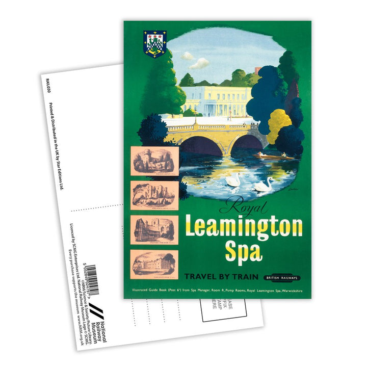 Royal Leamington Spa, Travel By Train Postcard Pack of 8
