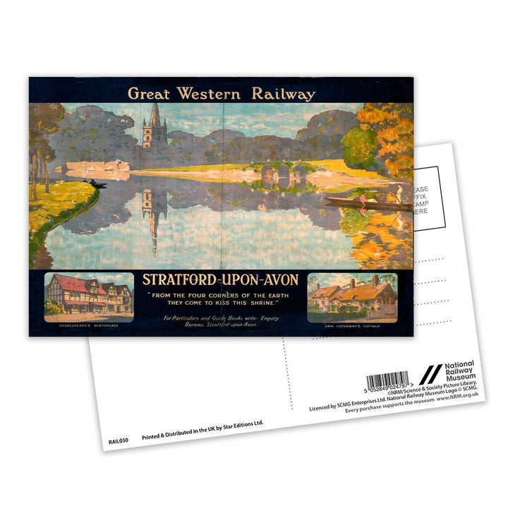 Stratford-upon-Avon, Four Corners of the Earth Postcard Pack of 8