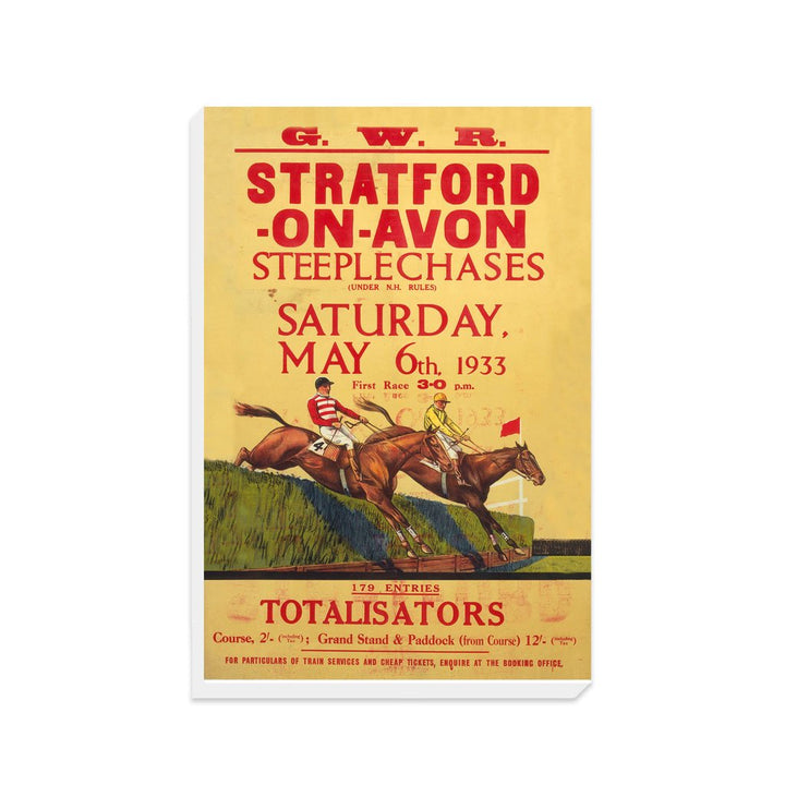 Stratford-upon-avon - Steeplechases Race 1933 - Canvas