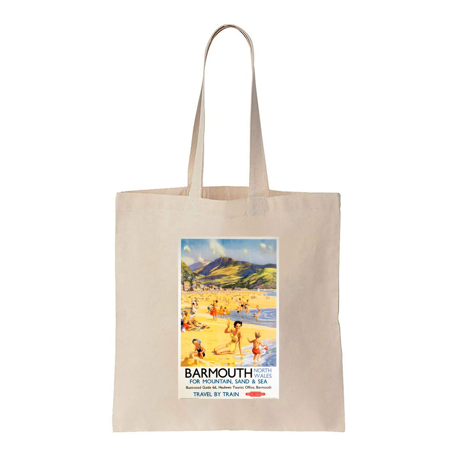 Barmouth North Wales for Mountain, Sand and Sea - Canvas Tote Bag