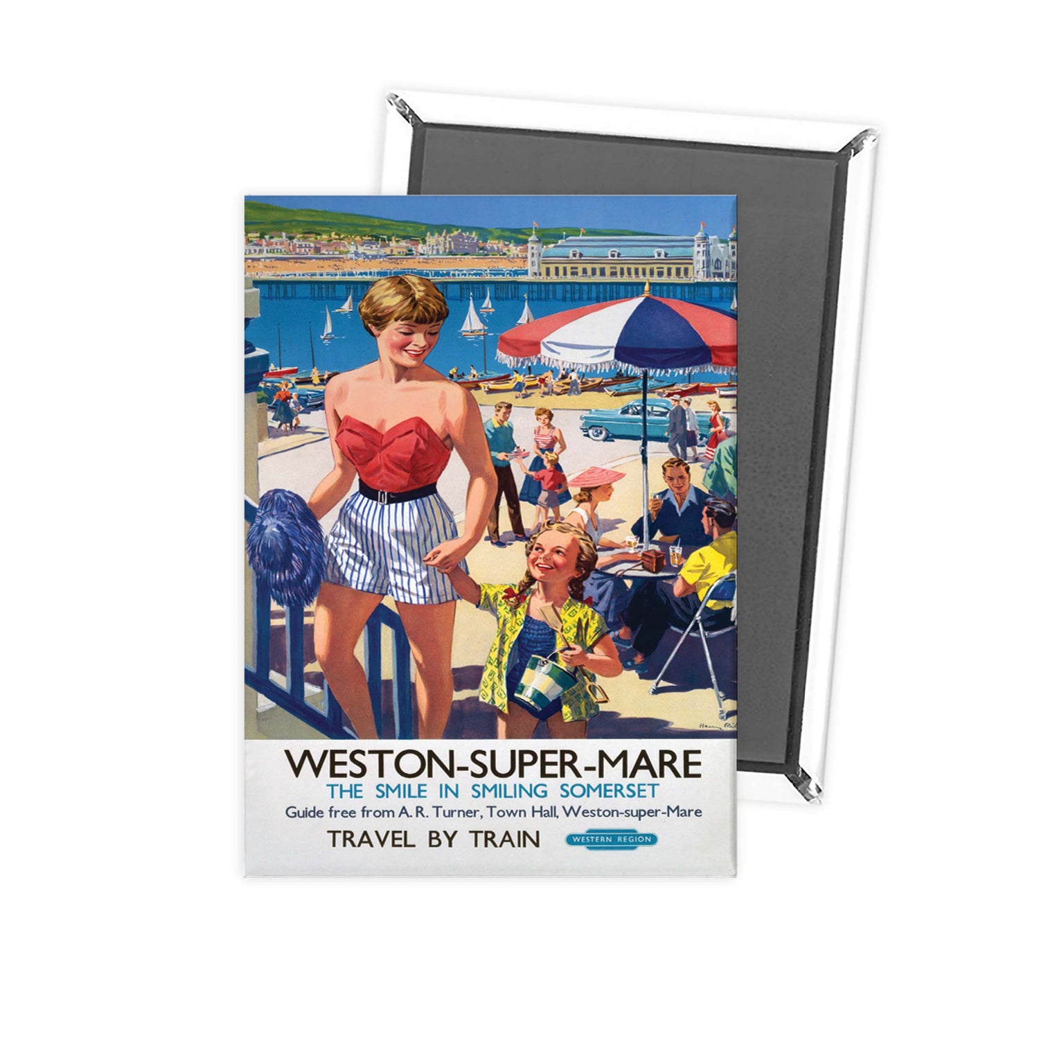 Weston-super-Mare - The smile in smiling Somerset Fridge Magnet