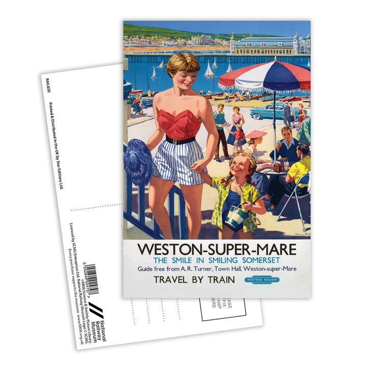 Weston-super-Mare - The smile in smiling Somerset Postcard Pack of 8
