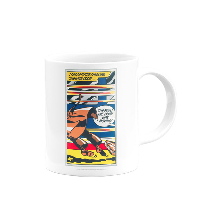 I grasped the Speeding Carriage Door Mug