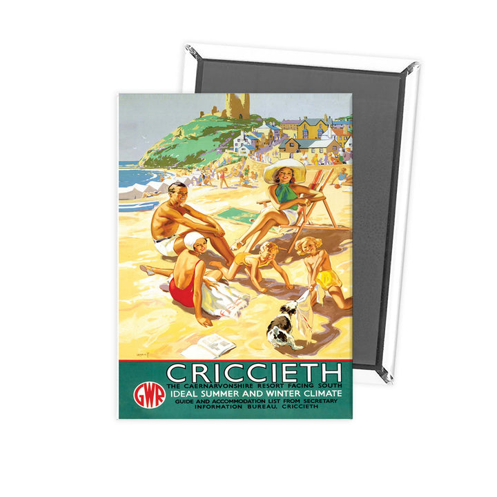 Criccieth - The Caernarvonshire Resort Facing South Fridge Magnet