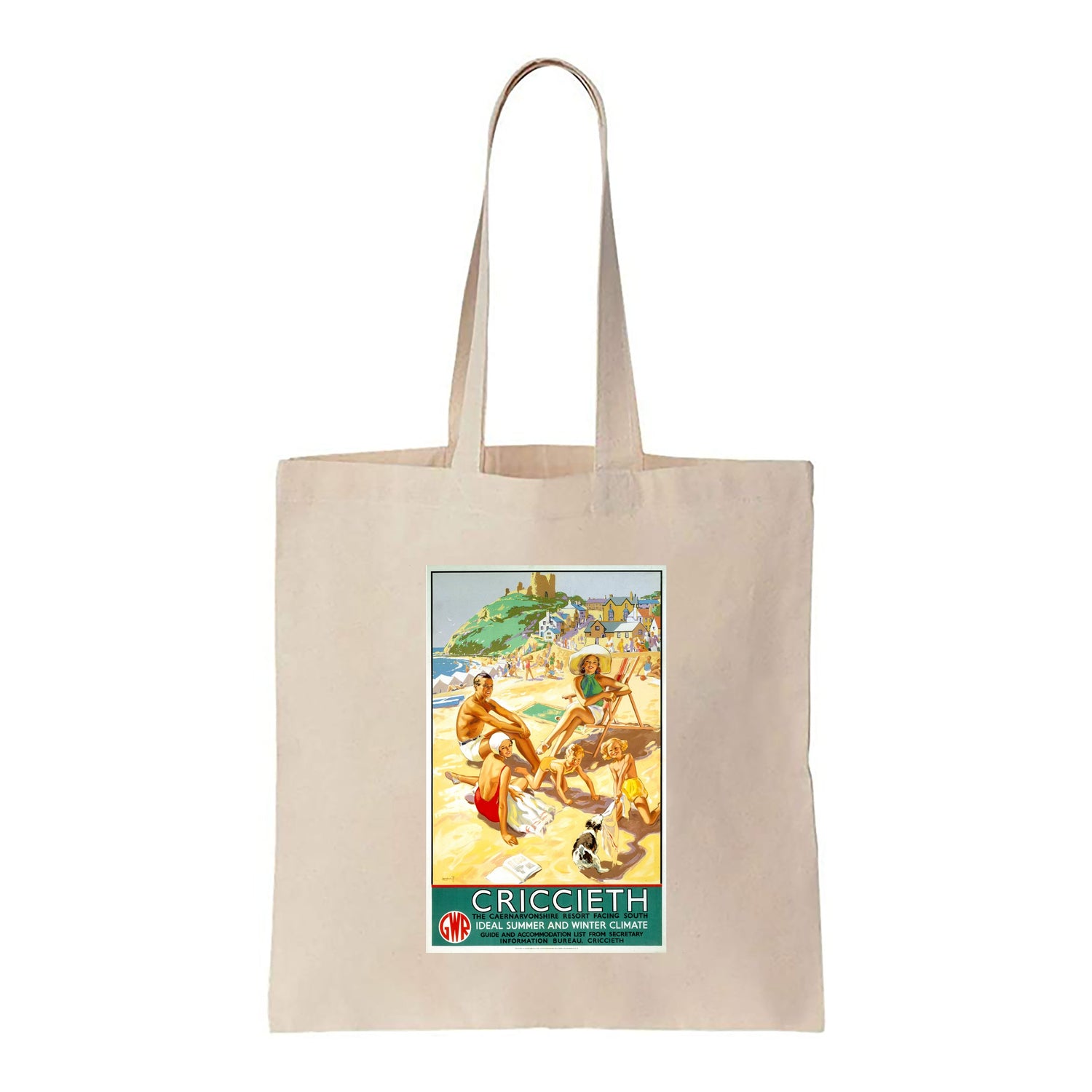 Criccieth - The Caernarvonshire Resort Facing South - Canvas Tote Bag