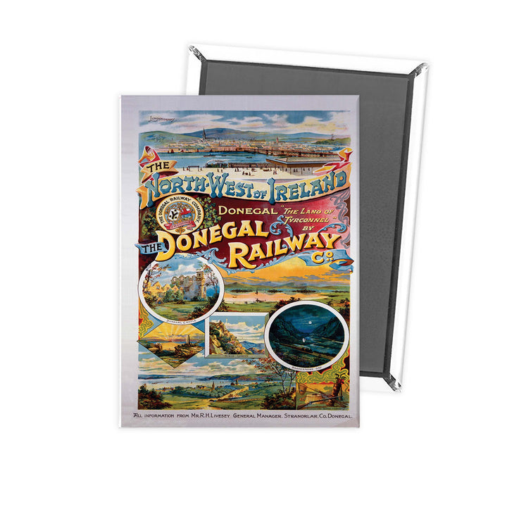 The Donegal Railway - North West of Ireland Fridge Magnet