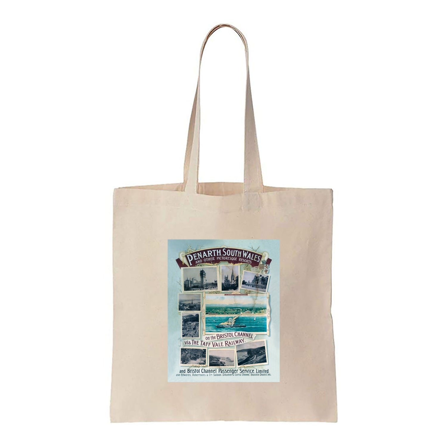 Penarth South Wales and other Picturesque Resorts - Canvas Tote Bag