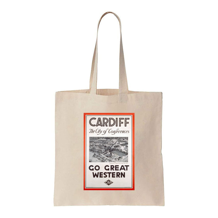Cardiff The City of Conferences - Go Great Western - Canvas Tote Bag