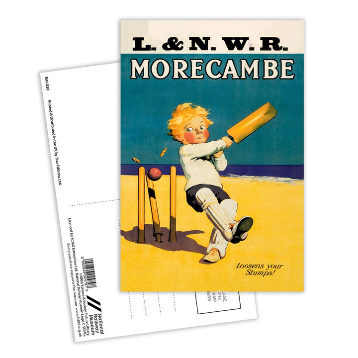Morecambe - Loosens your stumps Postcard Pack of 8