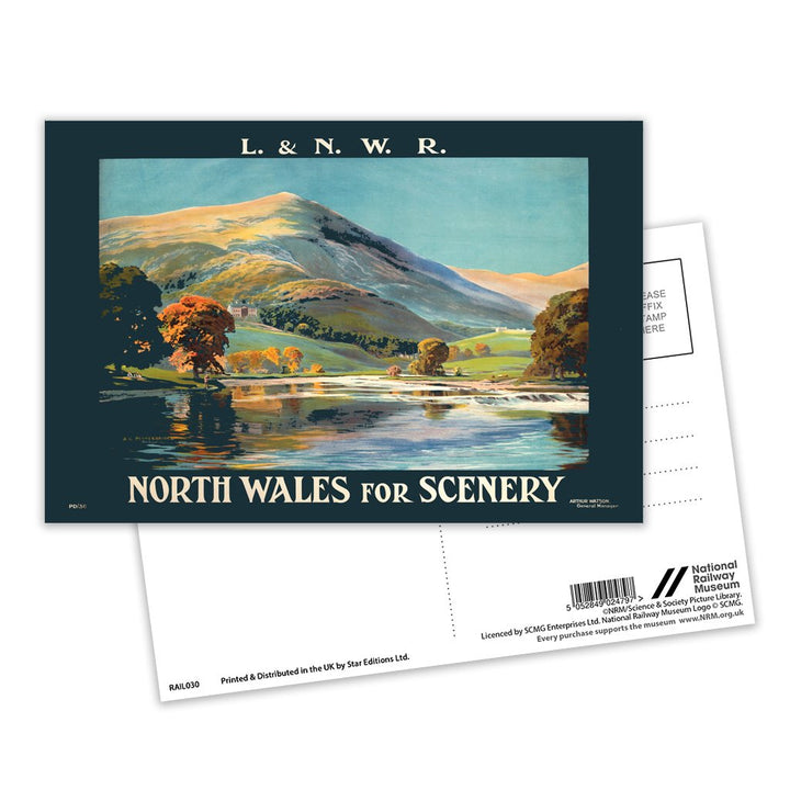 North Wales for Scenery Postcard Pack of 8