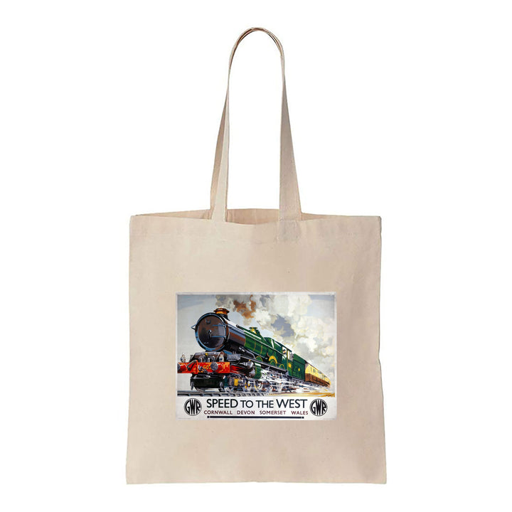 Speed to the West - Cornwall, Devon, Somerset, Wales - Canvas Tote Bag