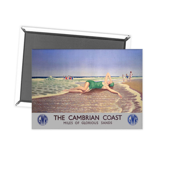 The Cambrian Coast - Miles of Glorious Sands GWR Fridge Magnet
