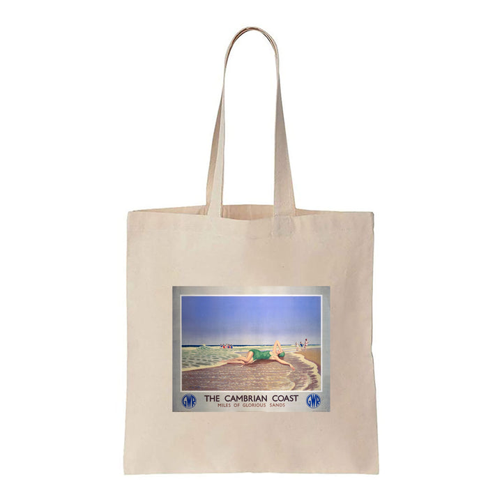 The Cambrian Coast - Miles of Glorious Sands - Canvas Tote Bag
