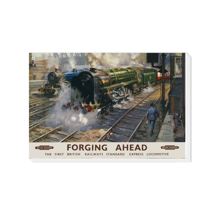 Forging Ahead - Express Locomotive - Canvas
