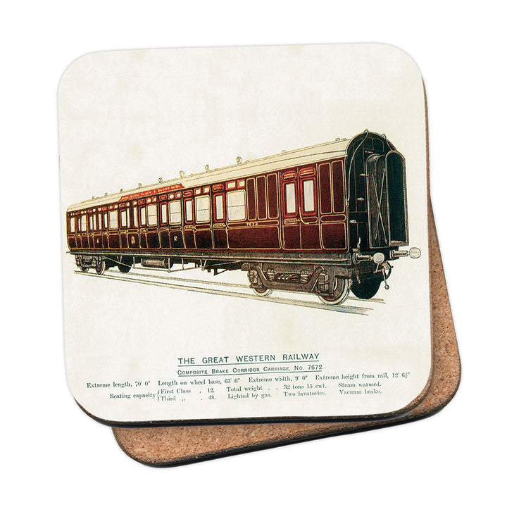Composite Brake Corridor Carriage No. 7672 - Great Western Railway Coaster