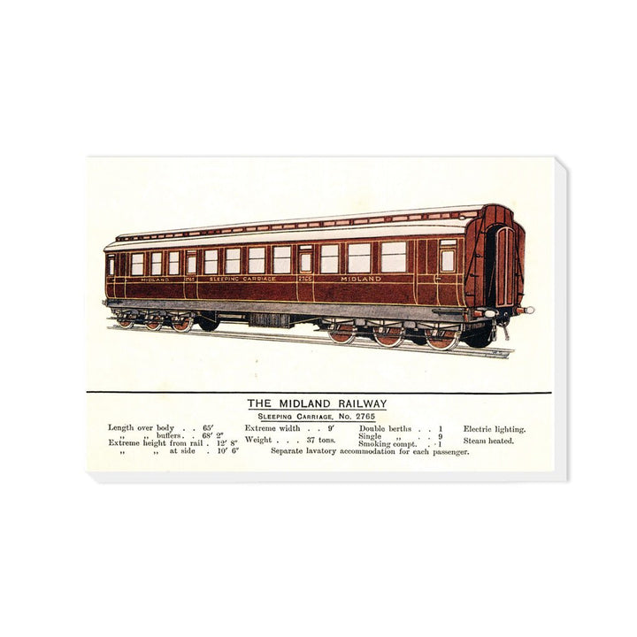 Sleeping Carriage No. 2765 - Midland Railway - Canvas