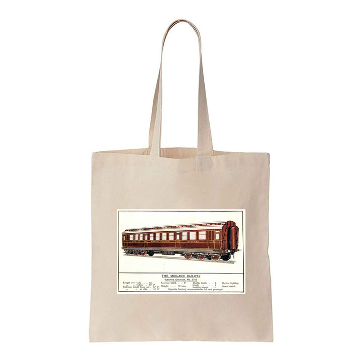 Sleeping Carriage No. 2765 - Midland Railway - Canvas Tote Bag