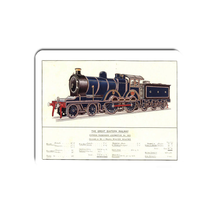 Express Passenger Locomotive, No.1853 - Great Eastern Railway - Mouse Mat