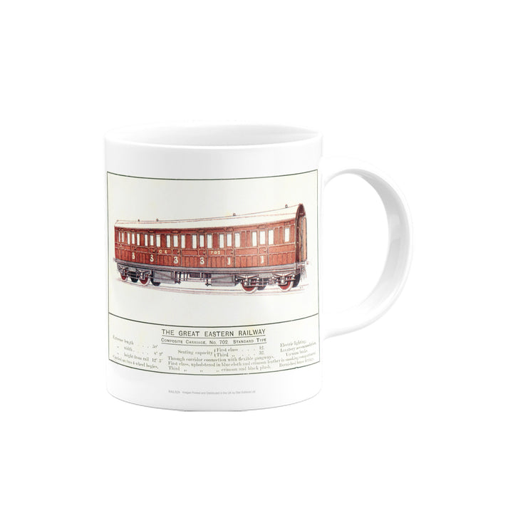 Composite Carriage No. 702 Standard Type, Great Eastern Railway Mug