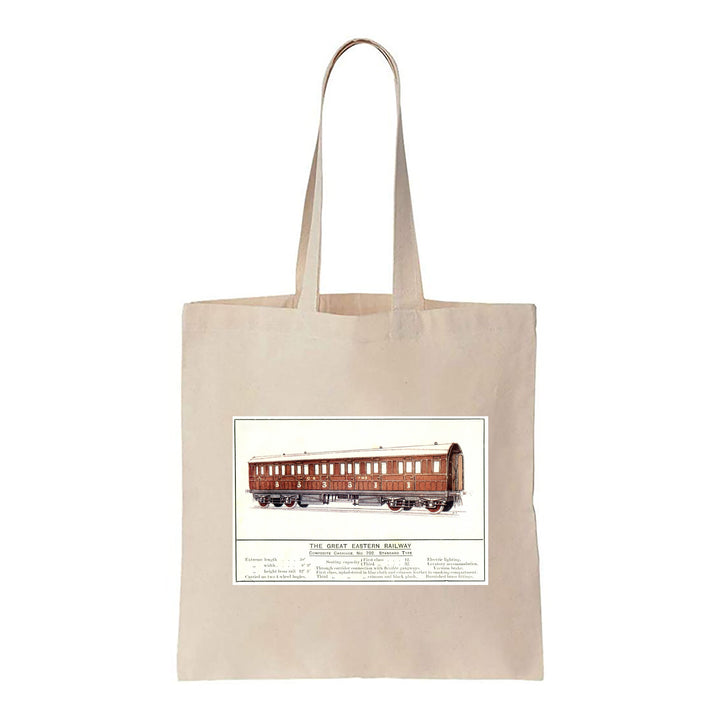 Composite Carriage No. 702 Standard Type, Great Eastern Railway - Canvas Tote Bag