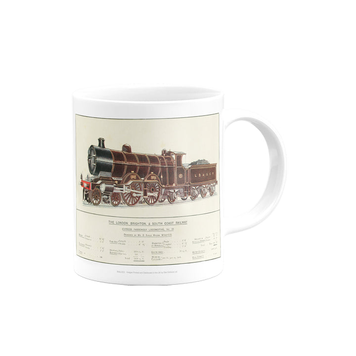 Express Passenger Locomotive, No.38 - London, Brighton & South Coast Railway Mug