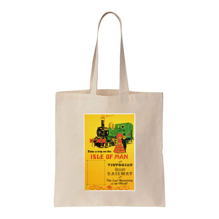 Isle of Man Trip - Victorian Steam Railway - Canvas Tote Bag