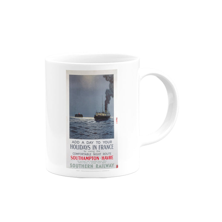 Holiday in France - Southampton to Havre Southern Railway Mug