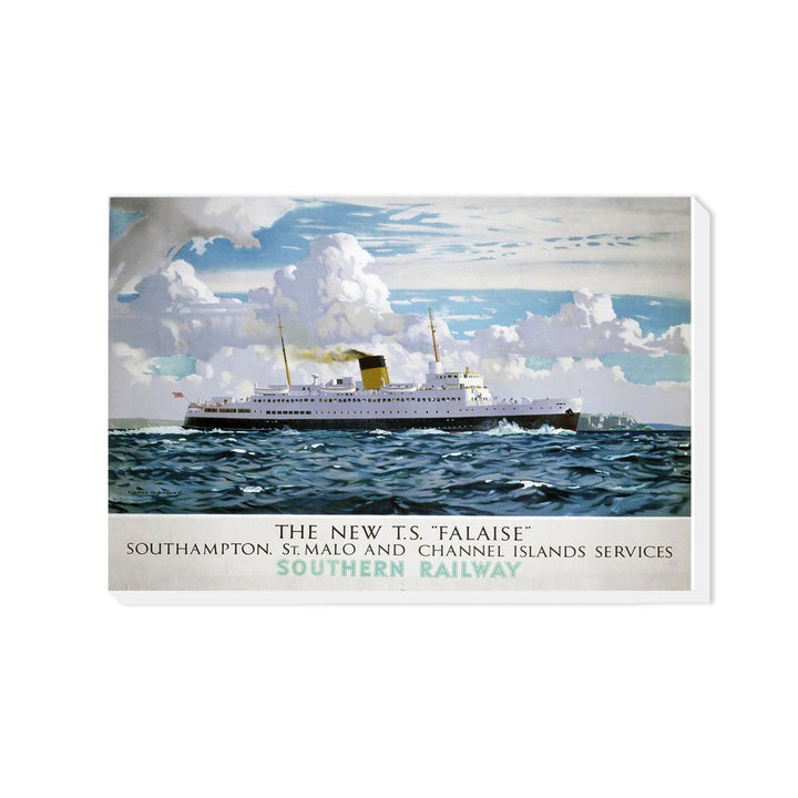 T.S. Falaise - Southampton, St. Mala and Channel Islands - Canvas