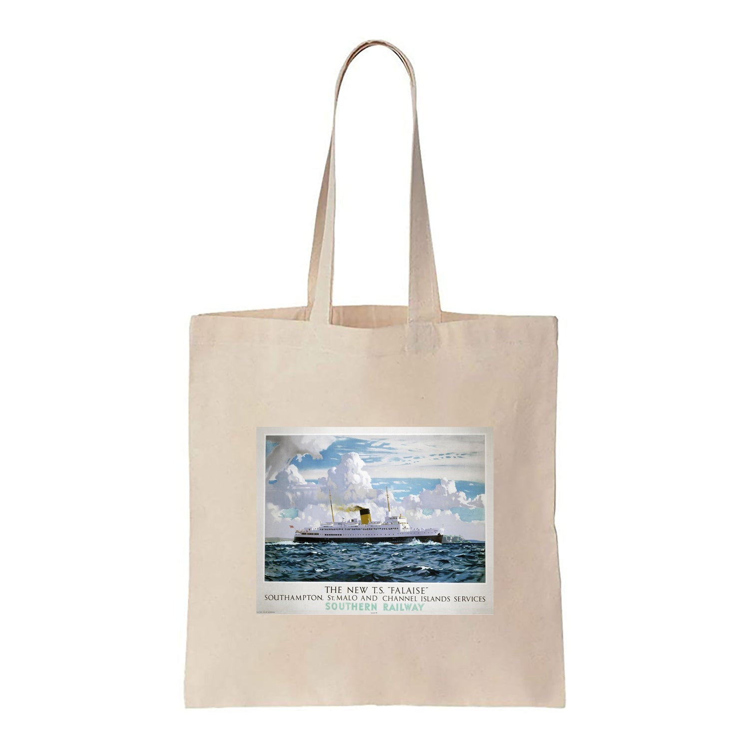 T.S. Falaise - Southampton, St. Mala and Channel Islands - Canvas Tote Bag