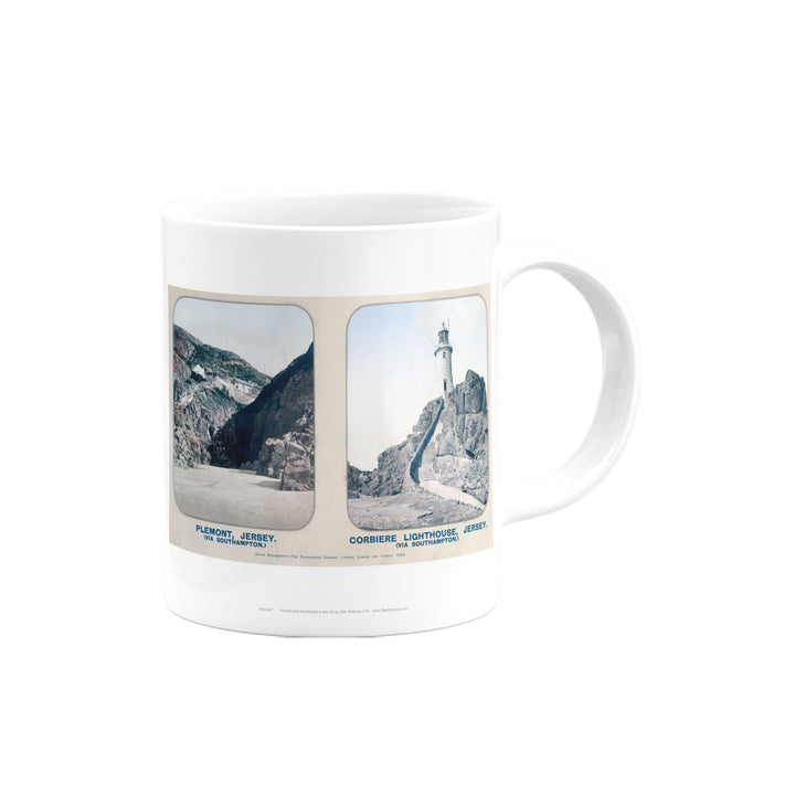 Plemont and Corbiere Lighthouse, Jersey Mug