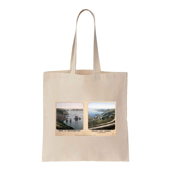 Sark via Southampton and Bouley Bay, Jersey - Canvas Tote Bag