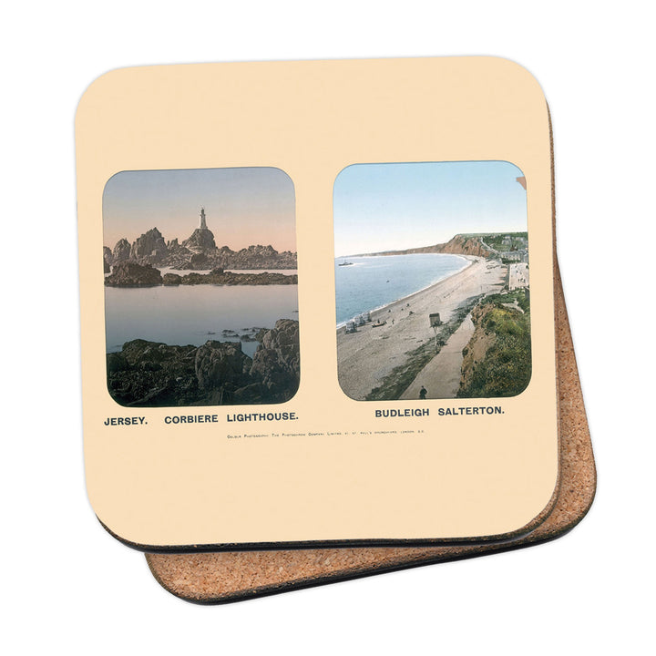 Jersey, Corbiere Lighthouse and Budleigh Salterton Coaster